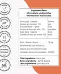 Supersmart Biotin 10000 mcg Per Day Vitamin B7 Supplement Nail Hair Straightener Skin Care May be a Natural Acne Treatment NonGMO Gluten Free 120 Vegetarian Capsules