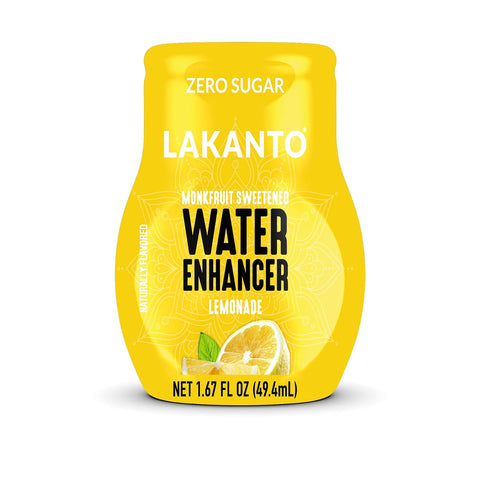 Lakanto Sugar Free Water Enhancer - Sweetened with Monk Fruit Sweetener and Erythritol, On the Go Liquid H2O Hydration, Zero Sugar, Naturally Flavored - Mango Passionfruit (1.67 fl oz - Pack of 6)