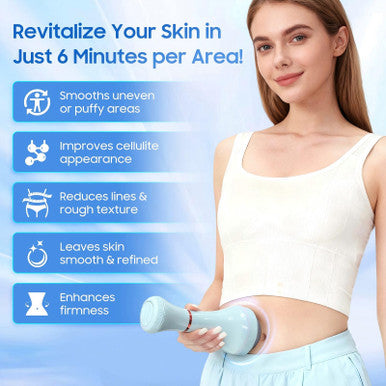 ZEDRIWELL Deep Tissue Massage Gun for Women 5 Massage Heads Vibration Therapy for Muscle Recovery & Pain Relief Cellulite Massager for Legs Thighs Abdomen Neck & Shoulders