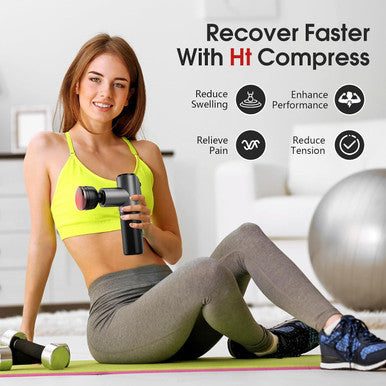 Aerlang Massage Gun,Deep Tissue Massager With Heat And Cold,Percussion Massage Gun, Electric Mini Hand Held Massage Gun, 5 Speed & 5 Massage Heads Messager Gun, Birthday Gifts For Men Women Mom Dad