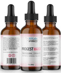 Biolabs Pro Progest Maxx Progesterone Oil Natural Bioidentical Progesterone For Women Hot Flashes & Menopause Support 2Oz Bottle - Six Month Supply