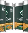Starbucks Premium Instant Coffee Blonde Roast, 3 Tins 3.17 oz | 100% Arabica premium instant and microground coffee; Blonde Roast; 3 tins, 3.17 oz each