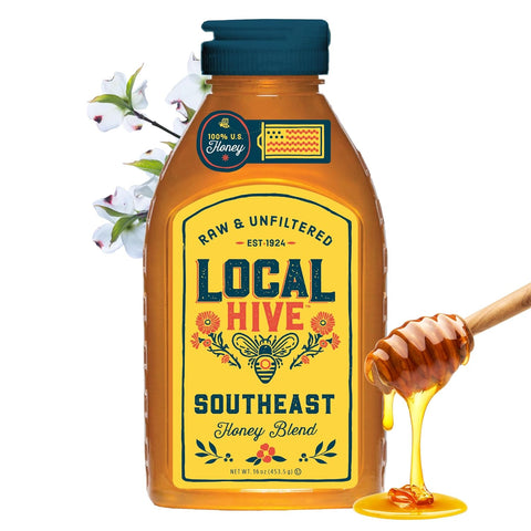 Local Hive Clover Raw & Unfiltered ÃƒÂ¢Ã¢â€šÂ¬Ã¢â‚¬Å“ 16 oz | 100% Pure U.S. Honey | Natural Sweetener Sourced from American Bees & Beekeepers | Premium Clover Flavor | Ideal for Tea, Baking & Cooking