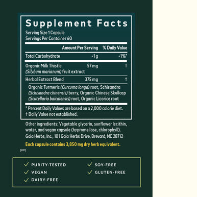 Gaia Herbs Liver Health 60 Servings