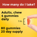 Nature Made Maximum Strength Dosage Vitamin C 1000mg per Serving Adult Vitamin C Immune Support Gummies 80 Gummies for Daily Immune Support 20 Day Supply