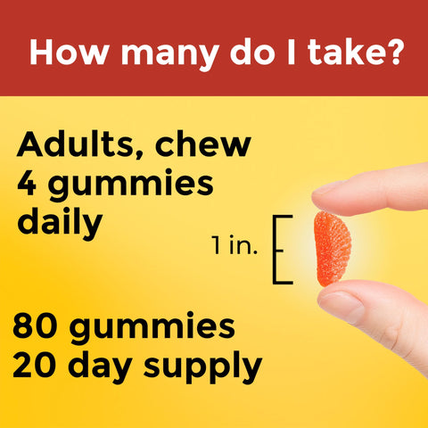 Nature Made Maximum Strength Dosage Vitamin C 1000mg per Serving Adult Vitamin C Immune Support Gummies 80 Gummies for Daily Immune Support 20 Day Supply
