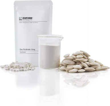 Zinc Picolinate Tablets | Supplements for Skin, Hair, Nails, Bones & Vision Health | Oxford Vitality