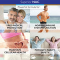 Superior Labs NAC NAcetyl Cysteine Dietary Supplement with Selenium 1200mg 150 Vegetable Capsules Free Radical Protection Normal Immune System Function Maintains Cellular Health