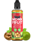 Monk Fruit Extract (6 Drops = 1 Tsp of Sugar) Zero Calories, Non-GMO, No Fillers - Liquid Monk Fruit Sweetener No Erythritol by Transparency Foods NEW FORMULA (1.7oz, 167 servings)