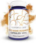 Lions Mane Mushroom Capsules | 500mg | 60 Count | Hericium erinaceus | Organic ing Body Mushroom Extract | Brain Health Supplement | Neuroprotective + Boosts Mood