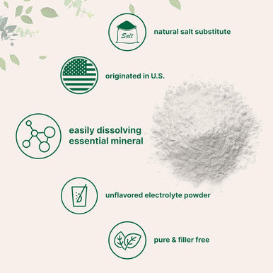Micro Ingredients Potassium Chloride Powder 1 KG (35 Ounce) | Salt Substitute & Essential Hydration Electrolyte Supplement | Supports Mineral Balance Heart Joint and Immune Health | Filler Dissolves Easily