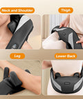 Merach Neck Massager For Pain Relief Deep Tissue, Shiatsu Neck And Shoulder Massager With Heat, Cordless Back Massager For Home, Office, Car Use, Gifts For Men And Women