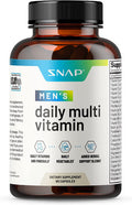 Snap Supplements Mens Multivitamins Daily Vitamins Minerals for Men Vitamin D B12 Zinc Herbs Vitamin C for Energy Immune Support Multivitamin for Men 60 Capsules