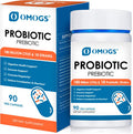 OMOGS Probiotics 90 Billion CFUs 18 Strains with 3 Organic Prebiotics and Vitamin C Nutritional Supplement for Women Men and Kids Support Metabolism Immunity and Digestive Health Non GMO 90 Tablets