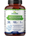 Zazzee High Absorption Artemisinin 100 Mg Per Capsule 120 Vegan Capsules With 5 Mg Bioperine For Maximum Absorption Sweet