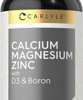 Calcium Magnesium Zinc | 400 Caplets | with Vitamin D3 and Boron | Vegetarian, Non-GMO Supplement | by Carlyle