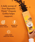 Four Sigmatic Dark Roast Organic Whole Bean Coffee By | Fair Trade Coffee Beans Coated With Lion'S Mane Chaga Mushrooms | Nootropic Mushroom Coffee For Enhanced Brain Function & Immune Support | 12Oz
