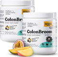 Colonbroom Psyllium Husk Powder (Tropical Fruits, 120 Servings) - Colon Cleanse For Bloating Relief & Gut Health - Colon Broom Fiber Powder Drink - Vegan, Gluten Fiber Powder Supplement