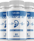 Synapse XT for Tinnitus Supplement Pills Premium Synapse XT Relief Supp Capsules for The Original Brand Only 3 Pack
