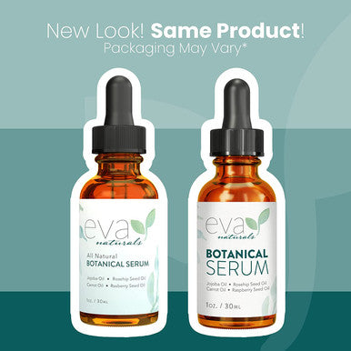 Eva Naturals Botanical AntiAging Face Oil Serum Facial Serum Jojoba Oil Rosehip Seed Oil and Vitamin E Oil for Dry Skin Plumps Protects and Restores Oil for Face 1 oz