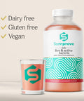 Symprove Strawberry and Raspberry 4 Week Pack Daily Essential Gut Health Supplement Probiotic Drink with Live Bacteria Vegan 4x500ml