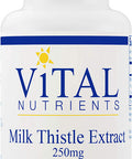 Vital Nutrients Milk Thistle Extract Supports Healthy Liver Function and Detoxification 60 Vegetarian Capsules per Bottle 250 mg