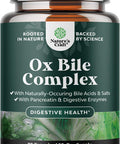 Natures Craft Digestive Enzymes with Ox Bile Supplement - Purified Bile Salts Supplement for Digestion Pancreas and Gallbladder Support with Pancreatin 4X Ox Bile Digestive Enzymes and Bile Salt Complex (1 Month)