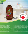 Nature's Way NutraSea Kids Omega-3 and Vitamin D Supplement ÃƒÂ¢Ã¢â€šÂ¬Ã¢â‚¬Å“ Bubblegum Flavour Fish Oil with EPA, DHA and GLA ÃƒÂ¢Ã¢â€šÂ¬Ã¢â‚¬Å“ Support Brain & Eyes Development and Help Build Strong Bones and Teeth - 200 ml Liquid