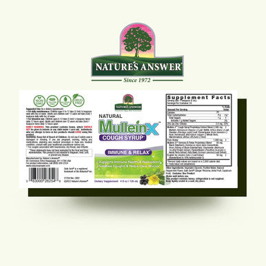 Nature'S Answer Mullein-X Immune & Relax Cough Syrup | 4 Fluid Ounces | Supports Immune & Relaxation | Soothes Cough & Clears Mucus | Non GMO Gluten