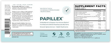 Dietary Supplement Tablets By Papillex - All Natural Immune Support - Immunity Defense - Best Immune System Booster - Organic 60 Capsules Bottle (Single Bottle)