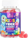 Kids Fiber Gummy Bears - 100% Plant Based Daily Prebiotic - Fiber Gummies for Kids, Supports Digestive Health & Regularity, Vegan Fiber Supplement, Gluten Free, Non-GMO, Berry Flavor - 60 Gummies