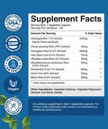 Natures Craft Herbal Adaptogen Mood Support Supplement - Calming Adaptogens Supplement for Stress & Cortisol Management with Ashwagandha Rhodiola Rosea & Maca Root - Vegan Non GMO & Daytime Friendly -120ct
