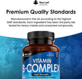 Vitamin B Complex - 365 Small Tablets (One Year Supply) High Strength All 8 B Vitamins B1-B2-B3-B5-B6-B12, Biotin, Folic Acid And Vitamin C - Reduction Of Tiredness, Energy & Immune Support - Uk Made