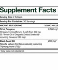 Herbies Oregano Oil Capsules Organic With Black Seed Oil 2 In 1 Herbal Formula 300 Softgels 6000Mg