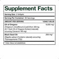 Herbies Oregano Oil Capsules Organic With Black Seed Oil 2 In 1 Herbal Formula 300 Softgels 6000Mg