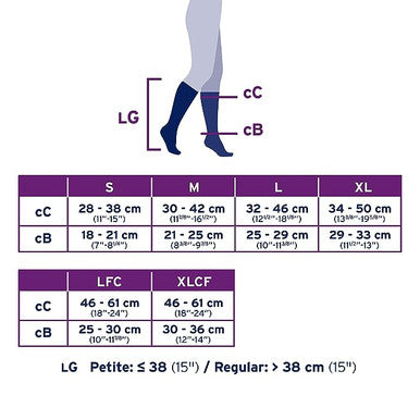 Jobst Relief Knee High Extra Firm Compression 30-40Mmhg Beige Small each By Jobst