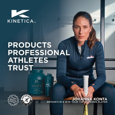 Kinetica Kinetica Protein Powder Strawberry 1Kg 23G Protein Per Serving 33 Servings Whey Protein From EU Grass-Fed Cows Excellent Mixability & Taste