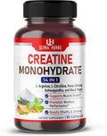 Ultra Herbs Ultra Creatine Pills 9800mg | Creatine Monohydrate Capsules Enhanced with L-Arginine L Citrulline Ginseng | Support Stamina Energy & Muscle Growth | 90 Capsules