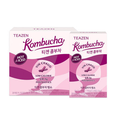 Teazen Kombucha Mulled Wine Flavor Variety Pack Mulled Wine Tea Drink Mix 10 Sticks & 30 Sticks (40 Sticks)