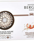 MAISON BERGER - Refillable Car Vent Clip Diffuser Set - 3.1 x 2 x 0.8 inches - Made in France (Exquisite Sparkle)