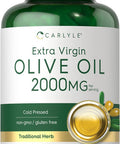 Carlyle Olive Oil Supplement 2000mg | 120 Softgels | Cold Pressed Extra Virgin Olive Oil | Non-GMO Gluten