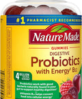 Nature Made Digestive Probiotics And Energy B12 Gummies Probiotics For Women And Men 50 Probiotic Gummies 25 Day Supply
