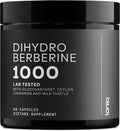 Toniiq Dihydroberberine Supplement Ultra High Potency 1,000mg Formula with GlucoVantage 10:1 Ceylon Cinnamon and 50:1 Milk Thistle Third Party Lab Tested