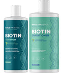 Biotin Shampoo And Conditioner Set - Sulfate & Paraben Shampoo And Conditioner With Biotin And Peppermint For All Hair Types - Volumizing Hair Care Set