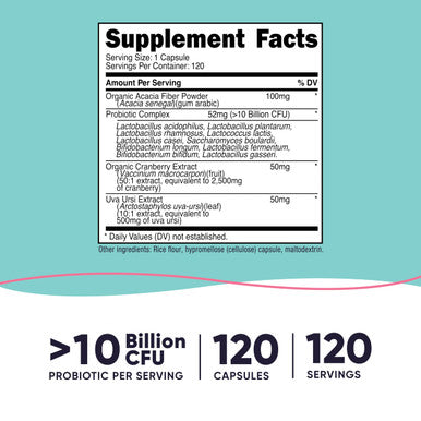 Nutricost Probiotic for Women 10 Billion CFU 120 Capsules
