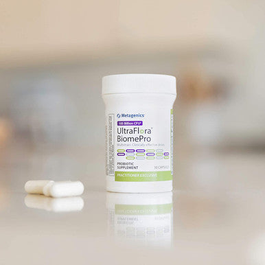 Metagenics UltraFlora BiomePro | 105 Billion CFU | Daily Probiotic Supplement | Multistrain. Clinically Effective doses. | 30 Count