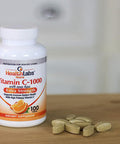 Health Labs Nutra Extra-Strength Vitamin C 1,000mg with Rose Hips Promotes Optimal Immune Health (100 Fast-Acting Non-Chewable Tablets)