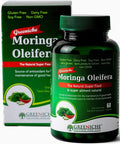 Greeniche Moringa Oleifera - 60 Vegetarian Capsules Natural and Organic Source of antioxidants / Source d'antioxydants Non GMO, Soy Free, Gluten Free Halal and Kosher Certified