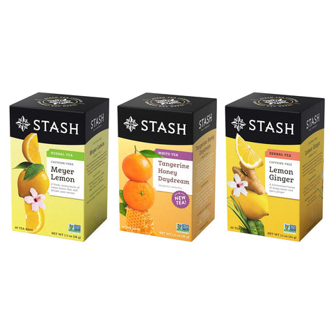 Stash Tea Relax and Unwind Tea Sampler - Assorted Specialty Tea Gift Set, Calming Herbal Teas to Support Relaxation, 7 Flavors, 35 Tea Bags