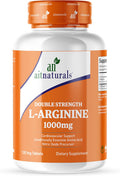 Aitnaturals Double Strength L-Arginine 1000mg (120 Tablets) | Nitric Oxide Precursor Amino Acid | Supports Cardiovascular Health Blood Circulation Muscle Growth Energy & Workout Recovery | Non-GMO